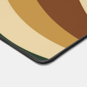 Aarde kleuren golvende lijnen modern ontwerp monog bureaumat (Hoek)