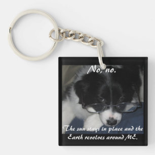"Aarde komt om me heen" Acrylische Sleutelhanger