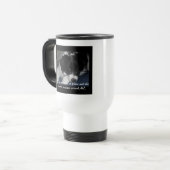 "Aarde komt om me heen" Travel Mug Reisbeker (Voorkant links)