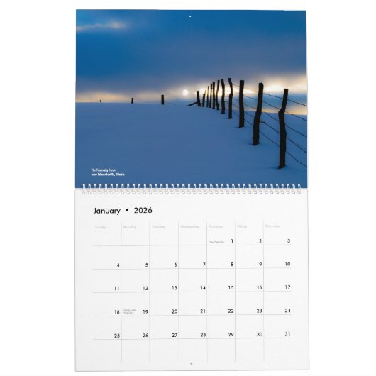 Aarde komt overeen met Sky 2012 Landscape Calendar Kalender (Jan 2026)