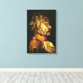 AARDE / LEGATIE MET WILDE DIEREN CANVAS AFDRUK (Insitu (Houten vloer))