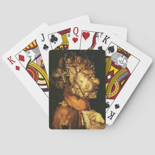 AARDE / LEGATIE MET WILDE DIEREN POKERKAARTEN (Achterkant)