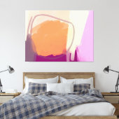Aarde & licht Uitgerekt Canvas Print (Insitu (Slaapkamer))