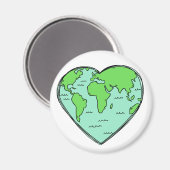 Aarde Liefde aangepaste kleur magneten (Voorkant / Achterkant)
