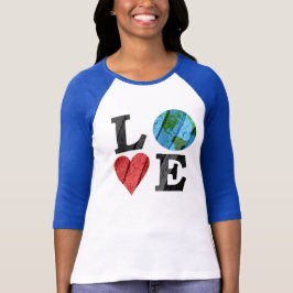 Aarde LOVE met hart en aarde T-shirt