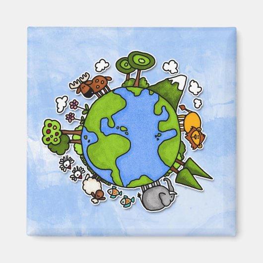 aarde magneet (Voorkant)