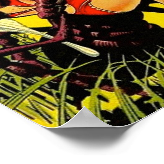 Aarde-Man op Venus Poster (Hoek)