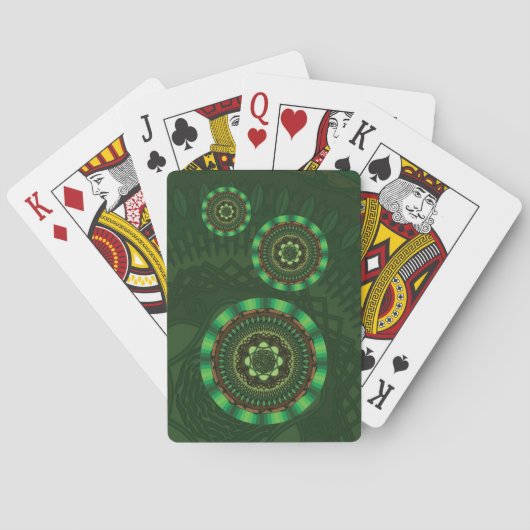 Aarde Mandala Klassieke Speelkaarten (Achterkant)