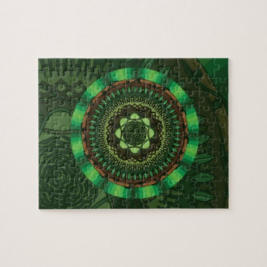 Aarde Mandala Puzzel (Horizontaal)