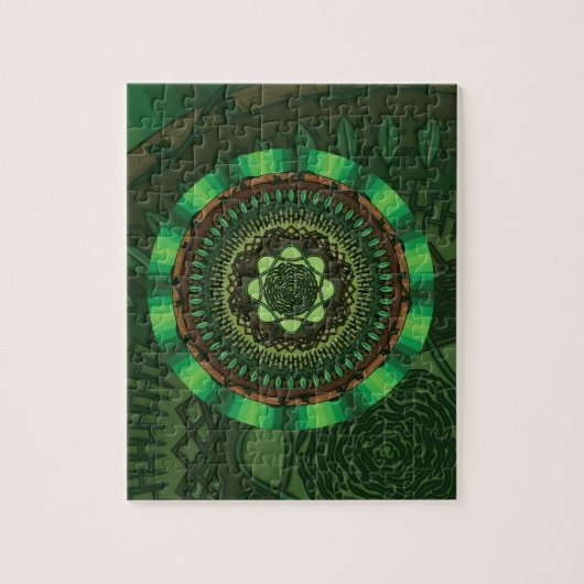 Aarde Mandala Puzzel (Verticaal)