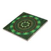 Aarde Mandala-tegel Tegeltje (Zijkant)