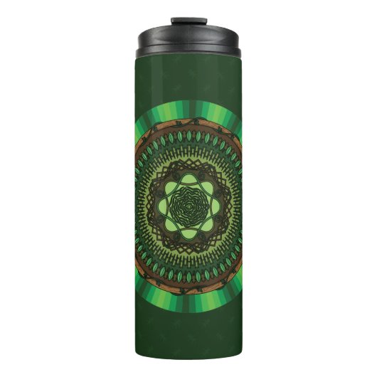 Aarde Mandala Thermokop Thermosbeker (Voorkant)