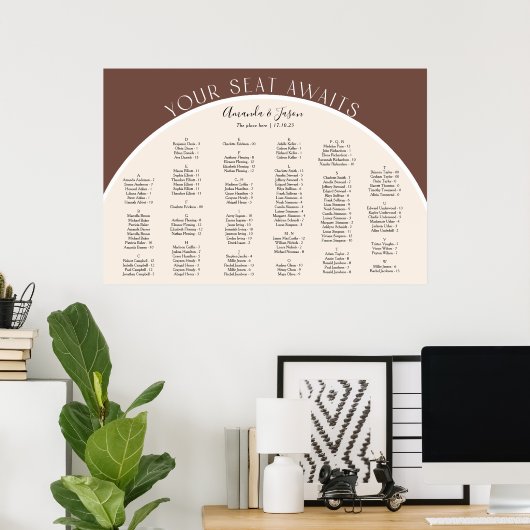 Aarde Matig boogschotwonden Poster (Thuiskantoor)