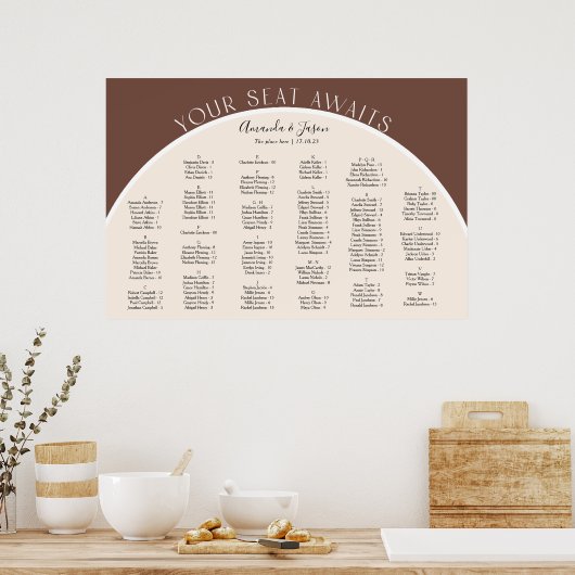 Aarde Matig boogschotwonden Poster (Keuken)