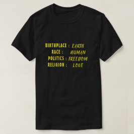 AARDE MENSELIJKE VRIJHEID VAN T-Shirt