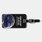 Aarde met drie tropische cyclonen in de Stille Oce Bagagelabel (Voorkant horizontaal)