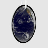 Aarde met drie tropische cyclonen in de Stille Oce Ornament (voorkant)