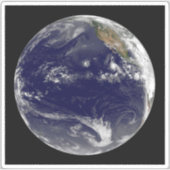 Aarde met drie tropische cyclonen in de Stille Oce Sticker (Voorkant)