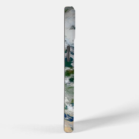 Aarde met het Noordpoolgebied, Europa en Azië. Case-Mate iPhone Case (Achterkant / Rechts)