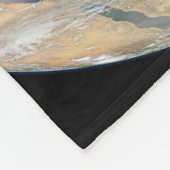 Aarde met het Noordpoolgebied, Europa en Azië. Fleece Deken (Hoek)