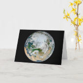 Aarde met het Noordpoolgebied, Europa en Azië. Kaart (Gele Bloem)