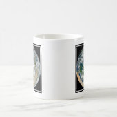 Aarde met het Noordpoolgebied, Europa en Azië. Koffiemok (Center)