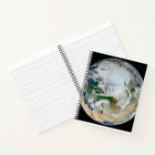 Aarde met het Noordpoolgebied, Europa en Azië. Notitieboek (Binnen)