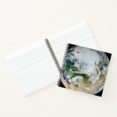 Aarde met het Noordpoolgebied, Europa en Azië. Notitieboek (Binnen)