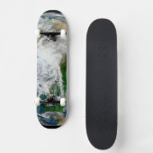 Aarde met het Noordpoolgebied, Europa en Azië. Persoonlijk Skateboard (Voorkant)