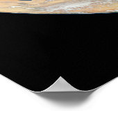 Aarde met het Noordpoolgebied, Europa en Azië. Poster (Hoek)