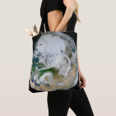 Aarde met het Noordpoolgebied, Europa en Azië. Tote Bag (Dichtbij)