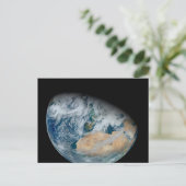 Aarde met Noord-Afrika en Zuidwest-Europa Briefkaart (Staand voorkant)