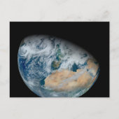 Aarde met Noord-Afrika en Zuidwest-Europa Briefkaart (Voorkant)