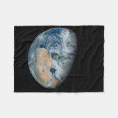 Aarde met Noord-Afrika en Zuidwest-Europa Fleece Deken (Voorkant (Horizontaal))