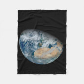 Aarde met Noord-Afrika en Zuidwest-Europa Fleece Deken (Voorkant)