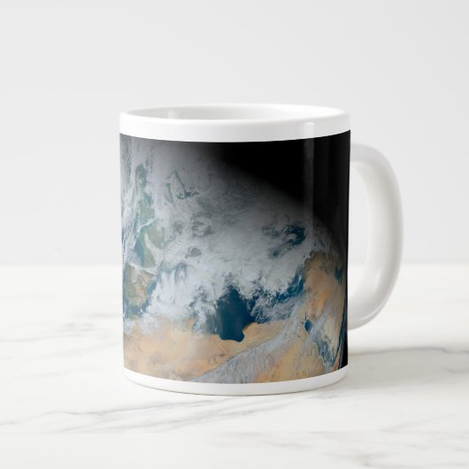 Aarde met Noord-Afrika en Zuidwest-Europa Grote Koffiekop (Voorkant rechts)