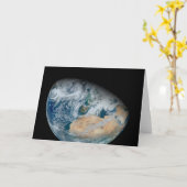 Aarde met Noord-Afrika en Zuidwest-Europa Kaart (Gele Bloem)