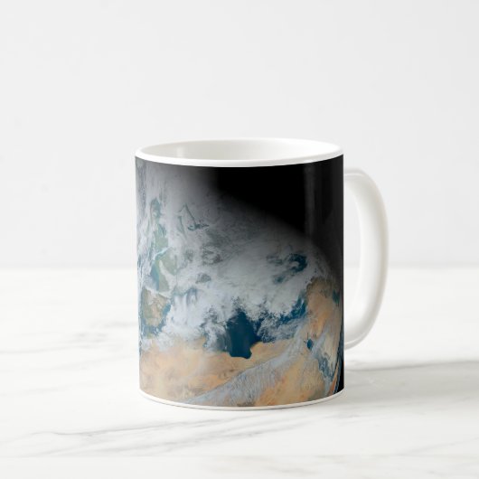 Aarde met Noord-Afrika en Zuidwest-Europa Koffiemok (Voorkant rechts)