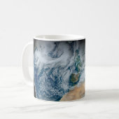 Aarde met Noord-Afrika en Zuidwest-Europa Koffiemok (Voorkant links)