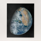 Aarde met Noord-Afrika en Zuidwest-Europa Legpuzzel (Verticaal)