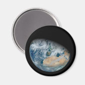 Aarde met Noord-Afrika en Zuidwest-Europa Magneet (Voorkant / Achterkant)