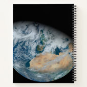 Aarde met Noord-Afrika en Zuidwest-Europa Notitieboek (Achterkant)