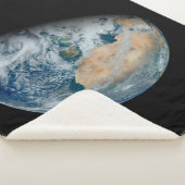 Aarde met Noord-Afrika en Zuidwest-Europa Sherpa Deken (3/4)