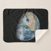 Aarde met Noord-Afrika en Zuidwest-Europa Sherpa Deken (Voorkant (horizontaal))