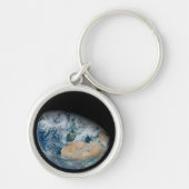 Aarde met Noord-Afrika en Zuidwest-Europa Sleutelhanger (Voorkant)