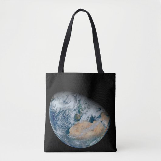 Aarde met Noord-Afrika en Zuidwest-Europa Tote Bag (Voorkant)