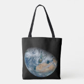 Aarde met Noord-Afrika en Zuidwest-Europa Tote Bag (Achterkant)