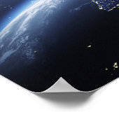 Aarde met verlichting van het Europese Chiroprakti Poster (Hoek)