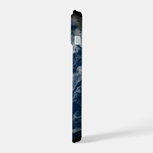 Aarde met wolken en Zee 2 iPhone 15 Case (Linkerkant)