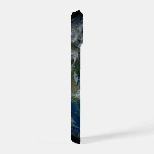 Aarde met wolken en Zee 2 iPhone 15 Case (Rechterkant)